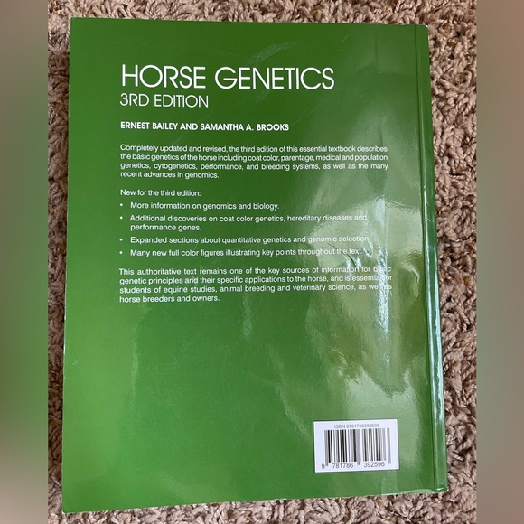 Equine Genetics textbook 3rd edition - Picture 3 of 4